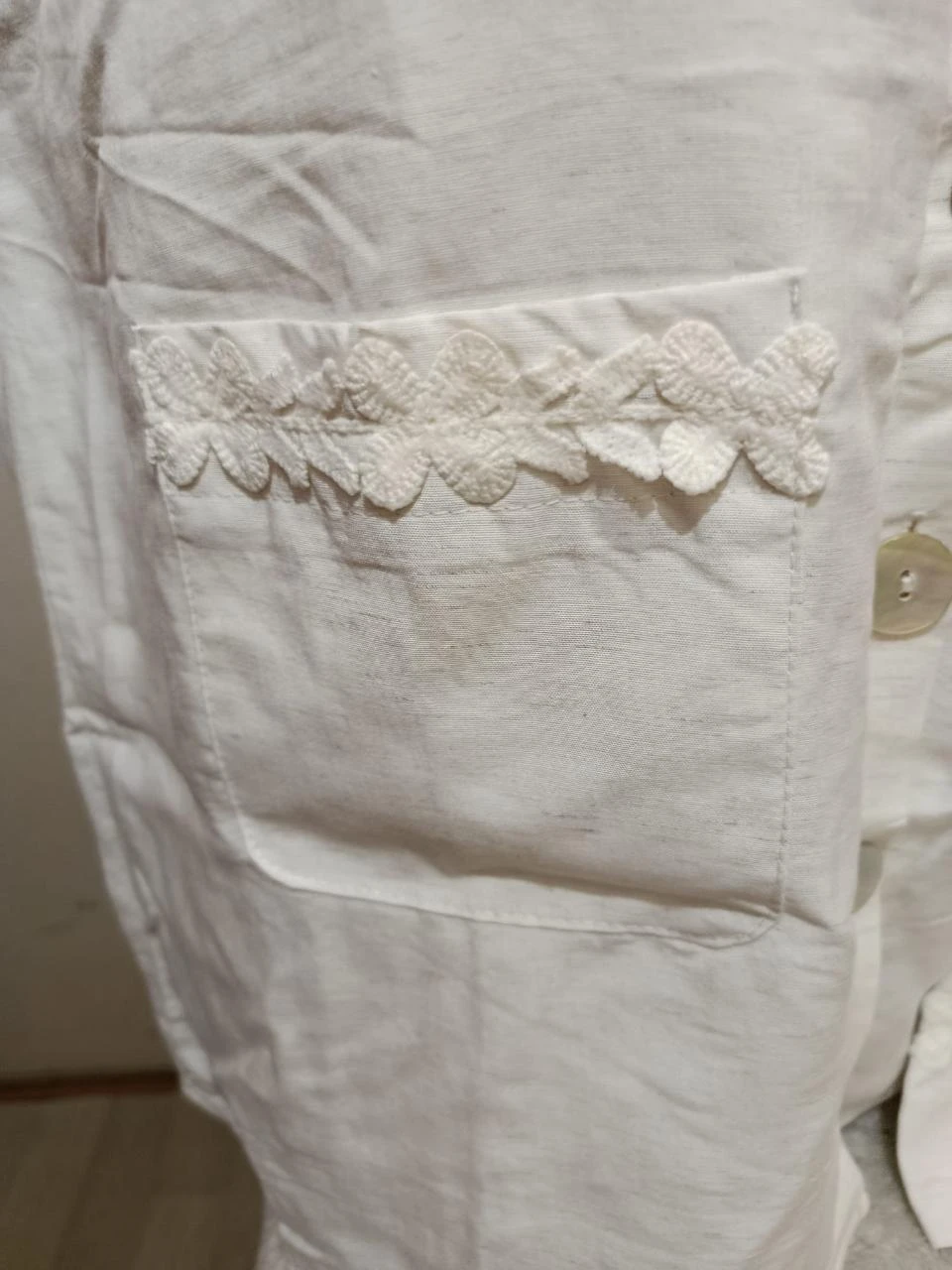 Conjunto verão chique e refinado materiais naturais kelie paris tamanho P/M – photo 8
